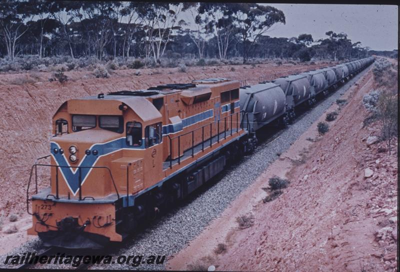 T01431
L class 273, orange livery, nickel concentrate train
