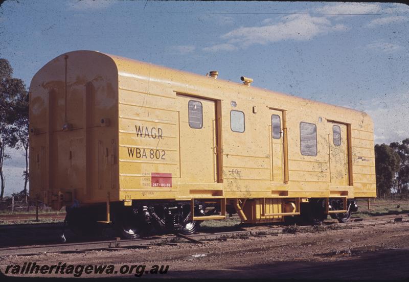 T01455
WBA class 802 Standard Gauge brakevan
