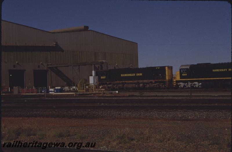 T01648
Hamersley Iron Alco locos, C636 class 3017 & M636 class 4044, Dampier
