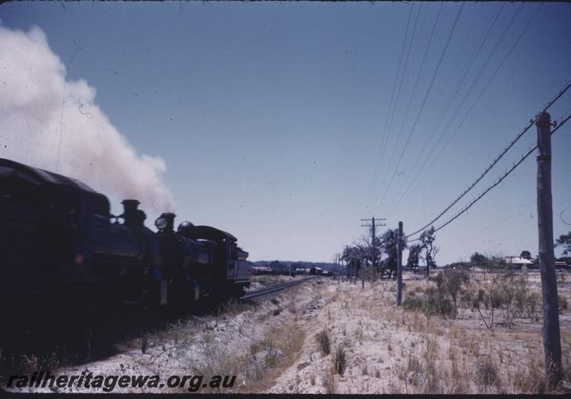 T01758
F class locos double heading, Collie, BN line
