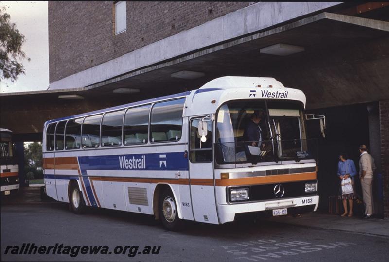 T01833
Road Bus M163, East Perth Terminal, in Westrail colours
