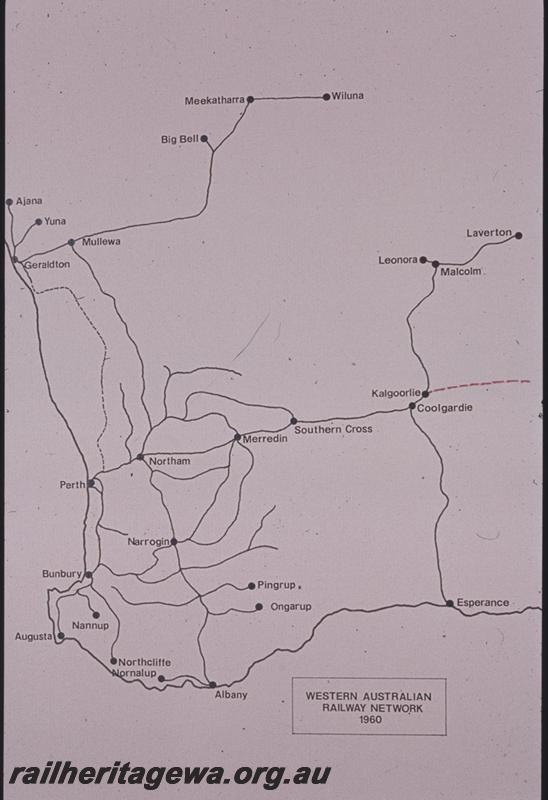 T01834
Railway map, Railway Network 1960
