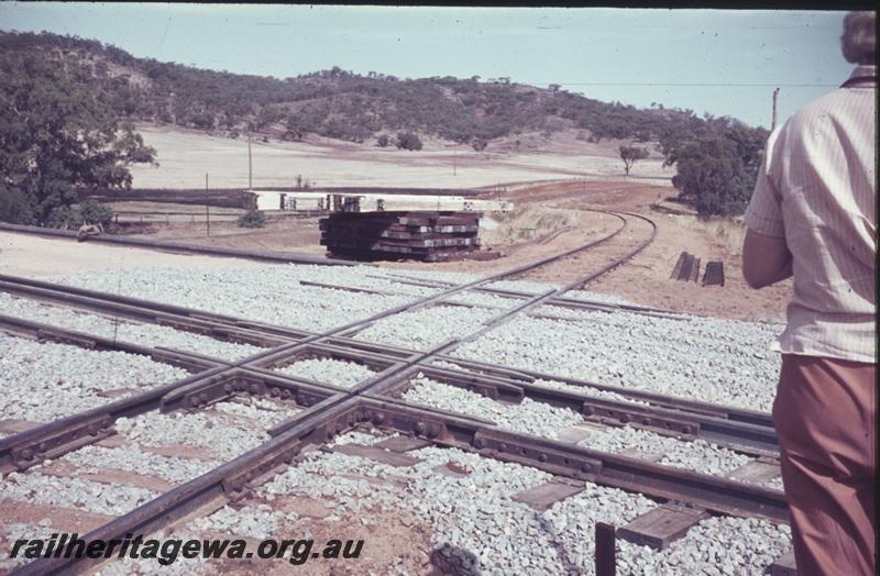 T01878
Diamond crossing of narrow gauge and Standard gauge tracks near Toodyay
