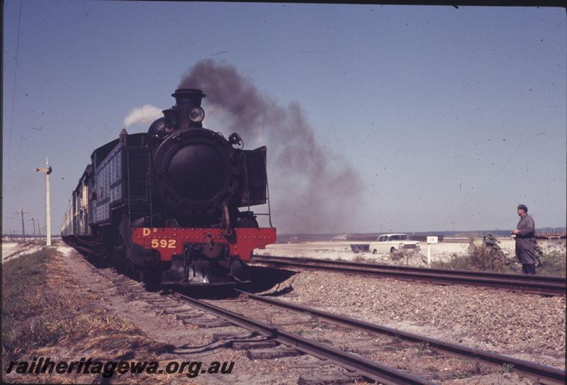 T01916
DD class 592, distant signal, Leighton, tour train
