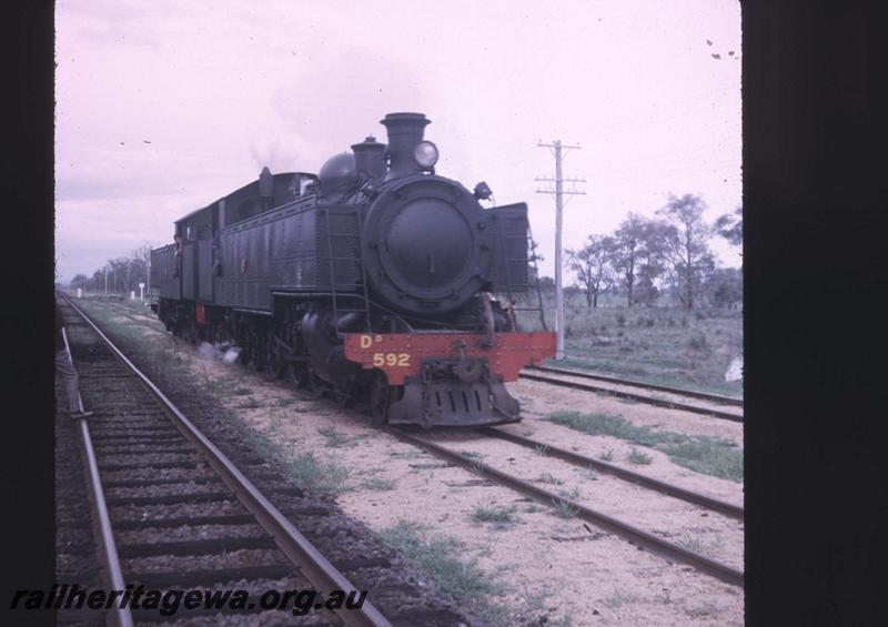 T01977
DM class 587, DD class 592, departing Coolup for Pinjarra to be turned, SWR line, ARHS tour train to Coolup
