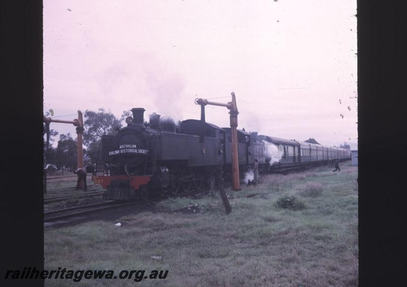 T01978
DM class 587, DD class 592, water columns, Armadale, SWR line, ARHS tour to Coolup
