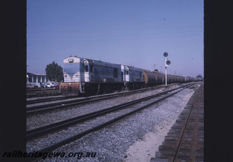 T02032
K class 203 double heading with another K class, Midland, empty grain train
