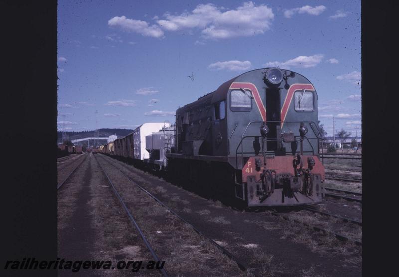 T02041
F class 41, Midland Yard, on No.856 goods train for Fremantle

