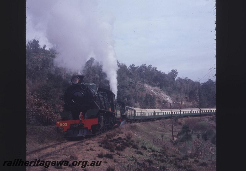 T02082
W class 903, W class 945, en route to Dwellingup, PN line, HVR tour train
