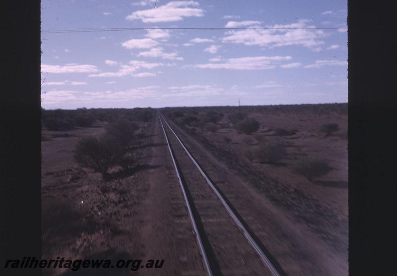 T02201
Track to Leonora, KL line, taken from the cab of XB class 1020 