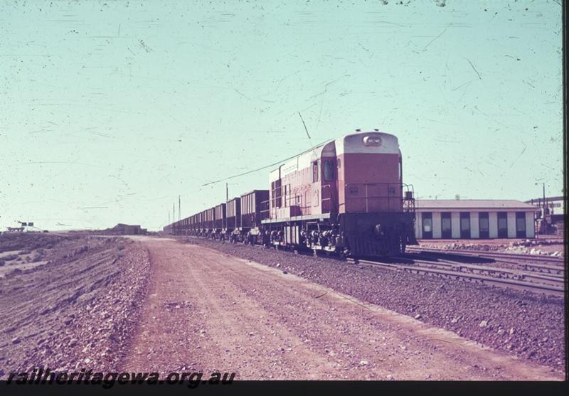 T02210
Goldsworthy Mining A class loco, similar to the WAGR K class loco,  on iron ore train
