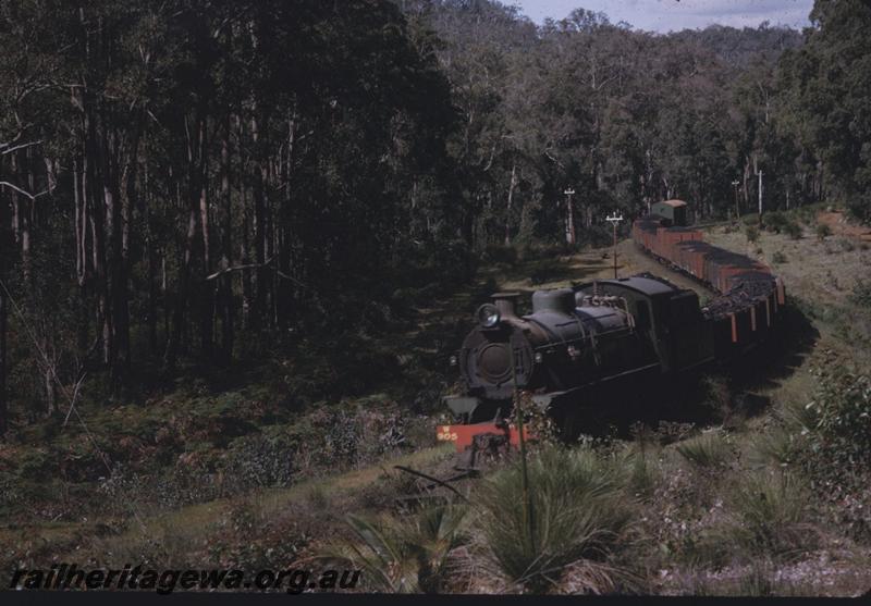 T02228
W class 905, BN line, loaded coal train 
