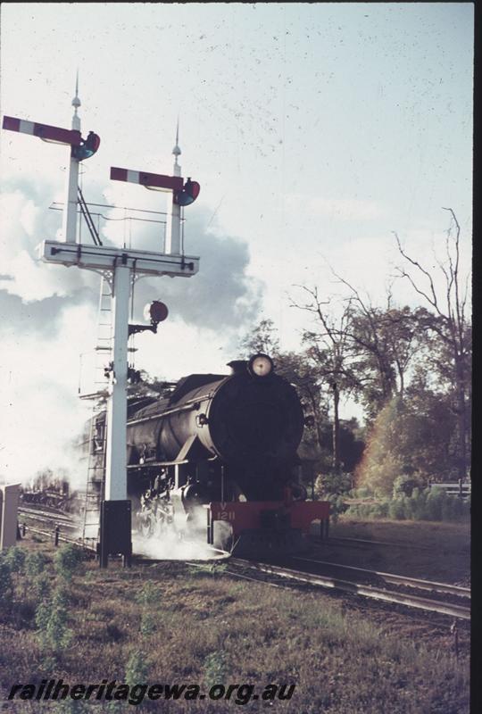 T02288
V class 1211, signals, Picton, SWR line, on No.168 goods train
