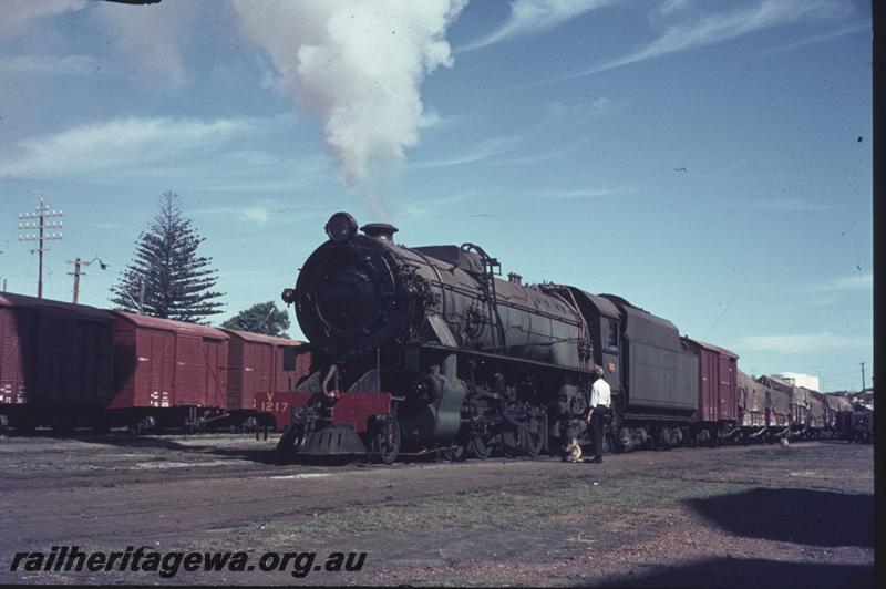 T02323
V class 1217, Bunbury yard, SWR line, on No.171 goods train
