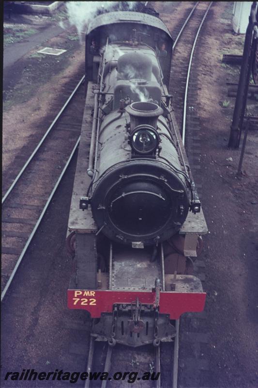 T02344
PMR class 722, Bunbury,  SWR line, looking down on loco
