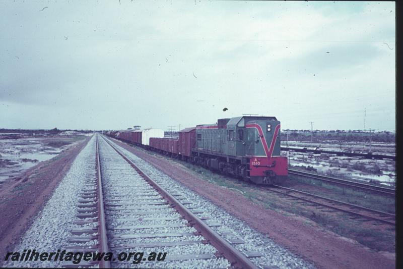 T02383
A class 1510, newly laid Standard Gauge Track, goods train
