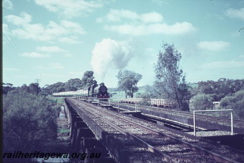 T02421
W class 904, trestle bridges, east of Spencers Brook, ER line, ARHS 