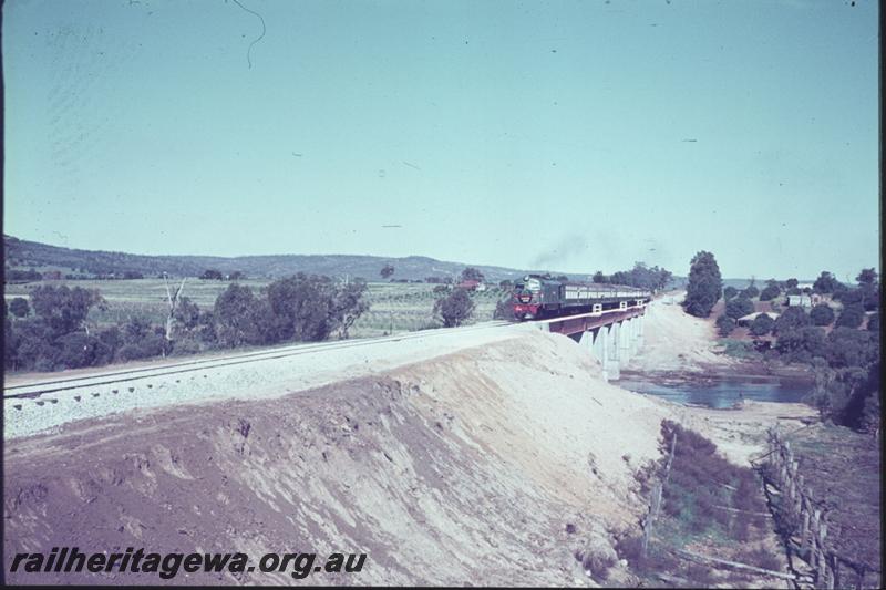 T02441
X class, steel girder bridge, Upper Swan, MR line, ARHS tour train 
