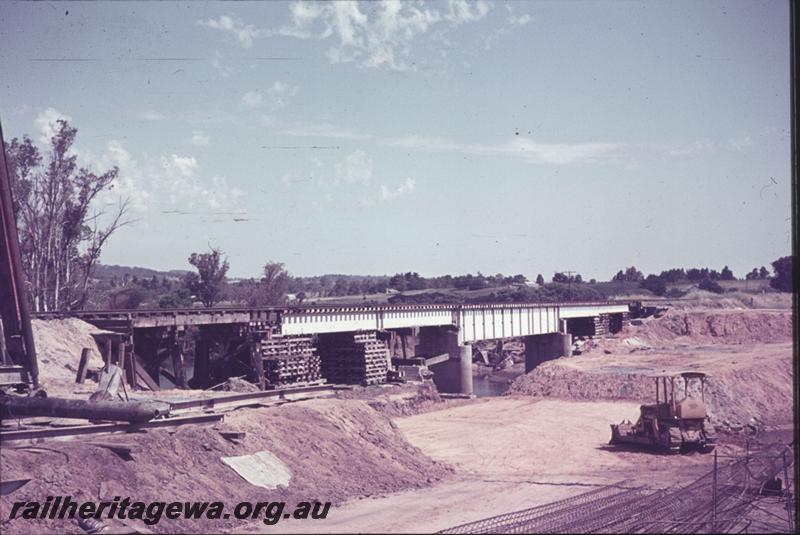 T02482
Steel girder bridge, under repair/upgrading/construction
