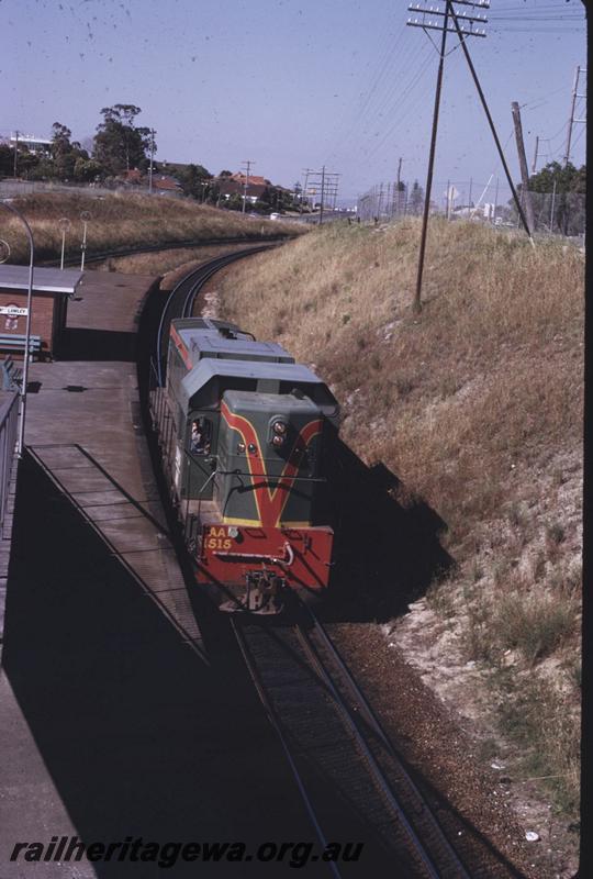 T02560
AA class 1515, Mount Lawley, light engine, elevated view
