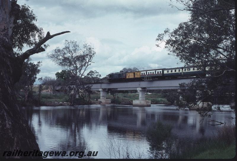 T02626
X class, Guildford Bridge, passenger train, possibly a tour train
