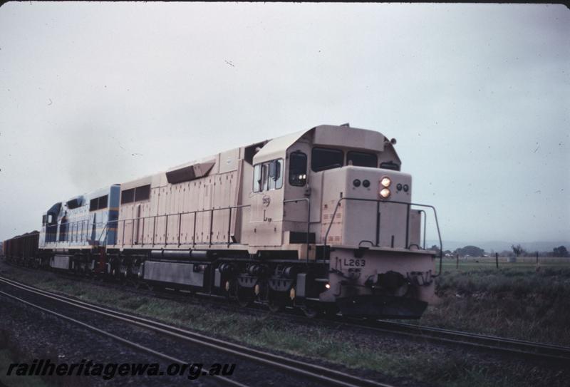 T02693
L class 263, pink livery, double heading, Forrestfield
