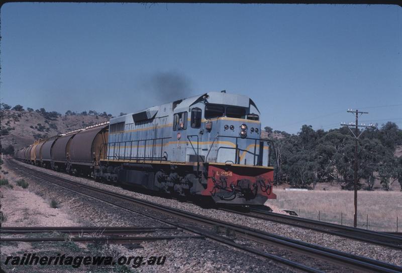 T02717
L class 254, between Northam and Toodyay, Avon Valley Line, grain train
