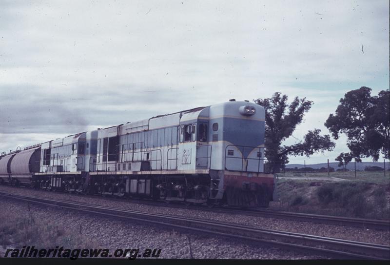 T02727
K class 210, double heading, Forrestfield, grain train
