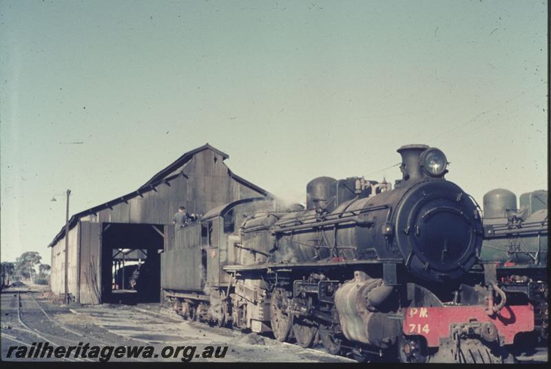 T02890
PM class 714, loco shed. Merredin, EGR line, 
