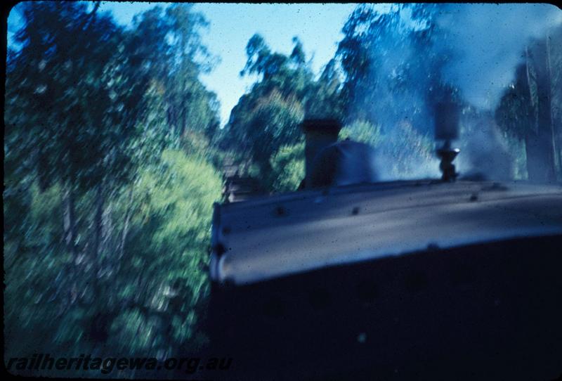 T02995
Millars log train, view forward from loco
