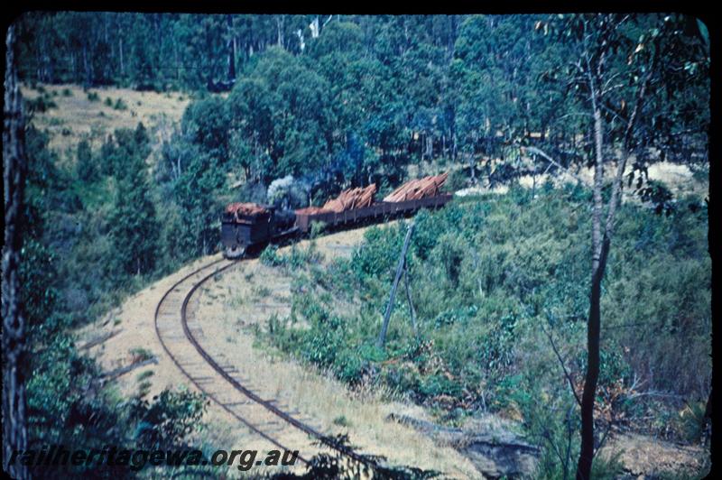 T03005
Millars loco No.58, hauling a timber train, Jarrahdale line
