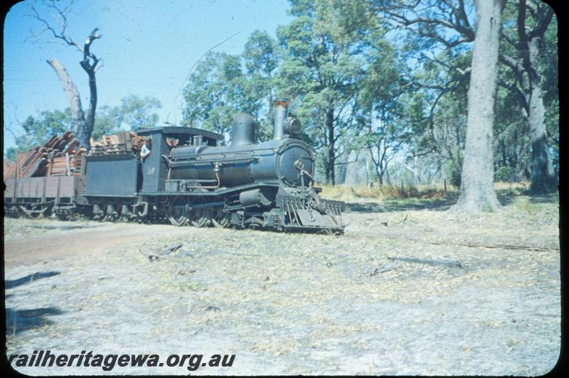 T03037
Millars loco No.59, Yarloop, hauling timber train
