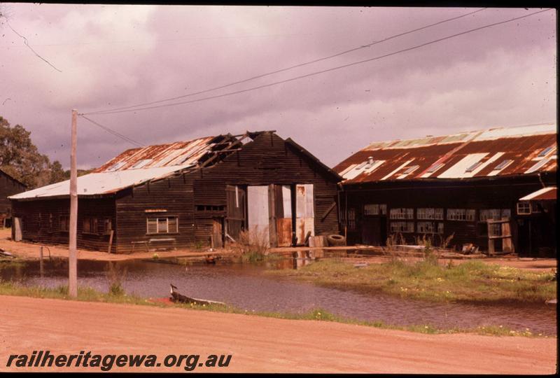 T03127
Millars workshops, Yarloop, general view.
