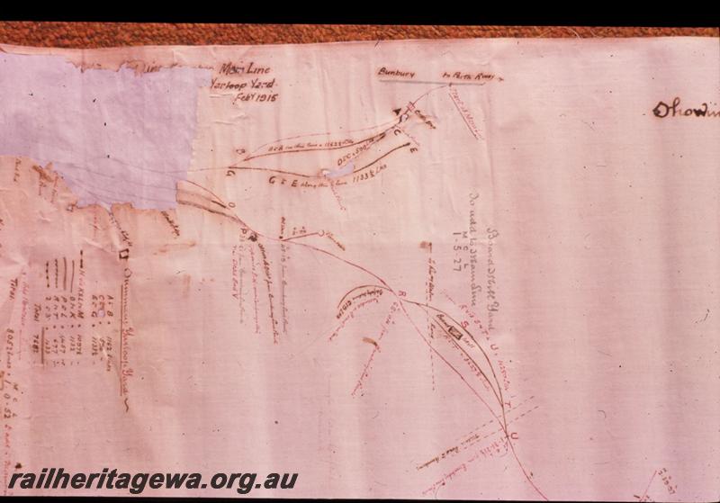 T03156
7 of 9 photos of maps of Millars railway lines between Yarloop and Nanga mill
