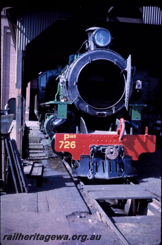 T03180
PMR class 726, Midland Workshops, front on view with open smoke box
