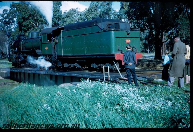 T03209
U class 662, turntable, Chidlow, ER line, rear view of tender
