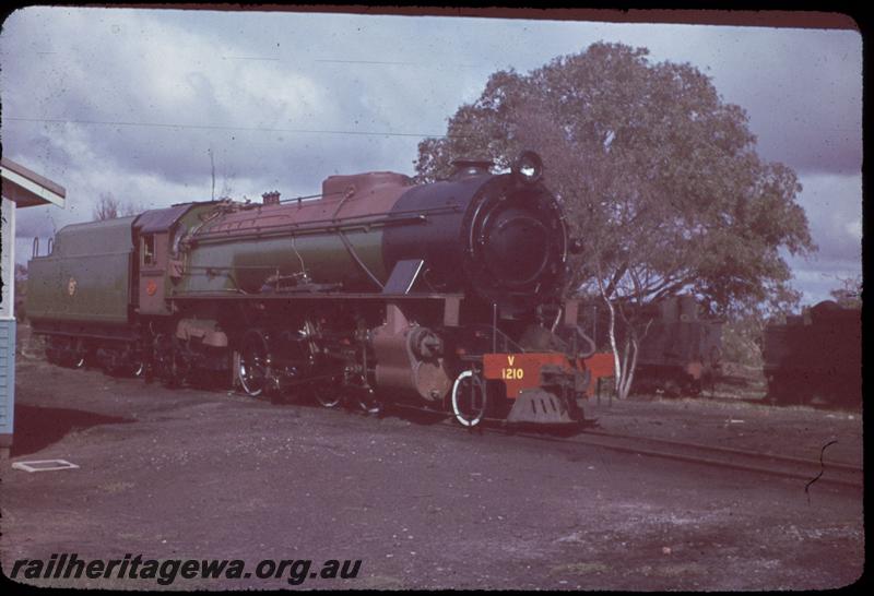 T03267
V class 1210, Midland loco depot, side and front view
