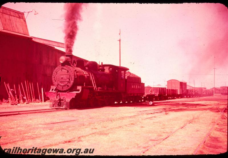 T03295
MRWA D class 19, goods train Unknown location. (Photo has turned red)
