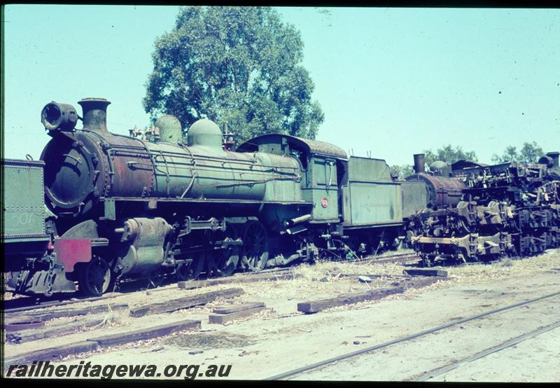 T03311
P class 513, front and side view, Midland Workshops graveyard
