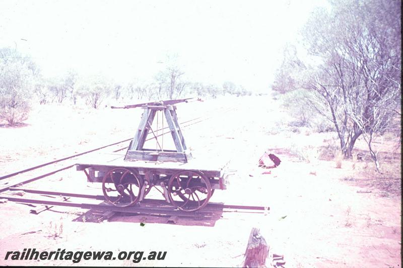 T03423
Sons of Gwalia line, pump trolley on refuge track
