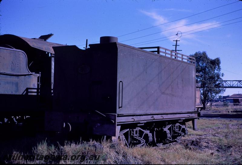 T03452
Q class 62, Midland graveyard, view of tender, rear and side view
