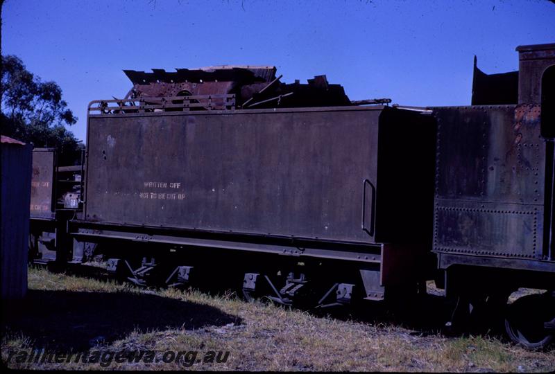 T03460
Q class 62, Midland Graveyard, view of tender, side and rear view
