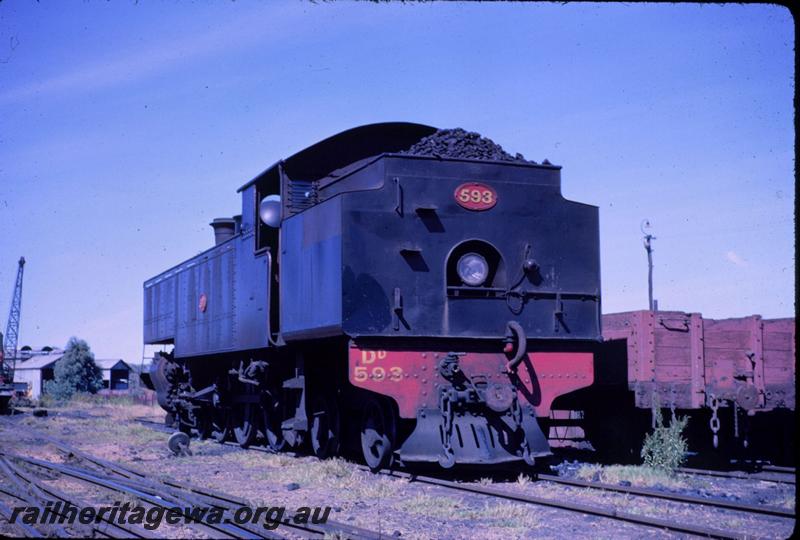 T03467
DD class 593, Midland loco depot, side and rear view
