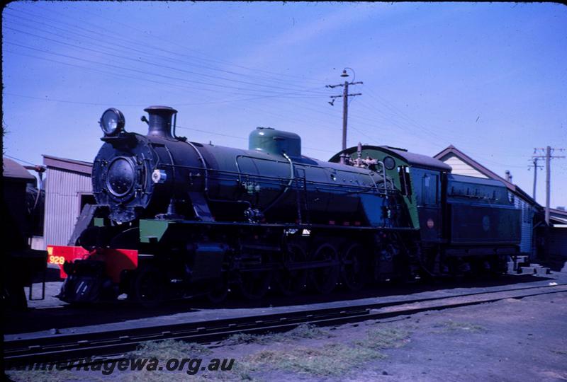 T03469
W class 928, Midland loco depot, side and front view
