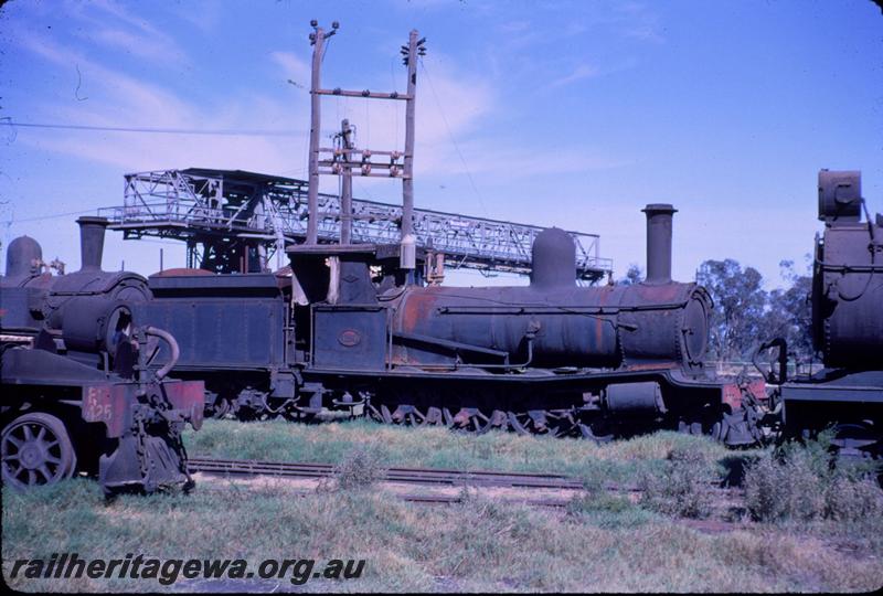 T03474
G class 124, Midland graveyard, side view, coal dam gantry in the background
