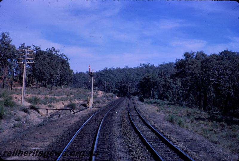 T03477
Signal, automatic upper quadrant, near Stoneville, ER line, taken from cab of ADF
