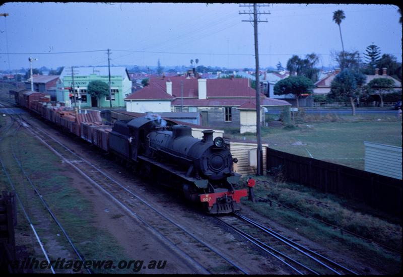 T03489
W class 957, Bunbury, SWR line, goods train
