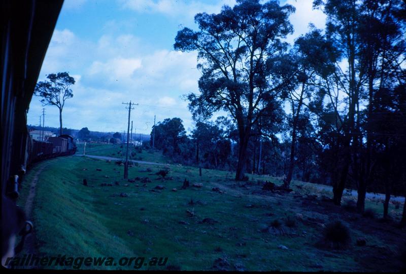 T03551
W class 935, near Collie, BN line, view along track.
