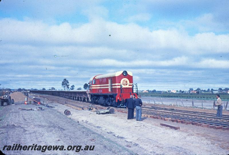 T03600
MRWA G class 51, Herne Hill, first ballast train for the standard gauge project, 
