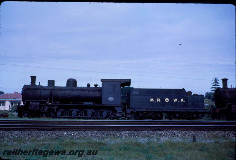 T03640
MRWA loco D class 19, Belmont Branch, Bayswater, awaiting scrapping, side view
